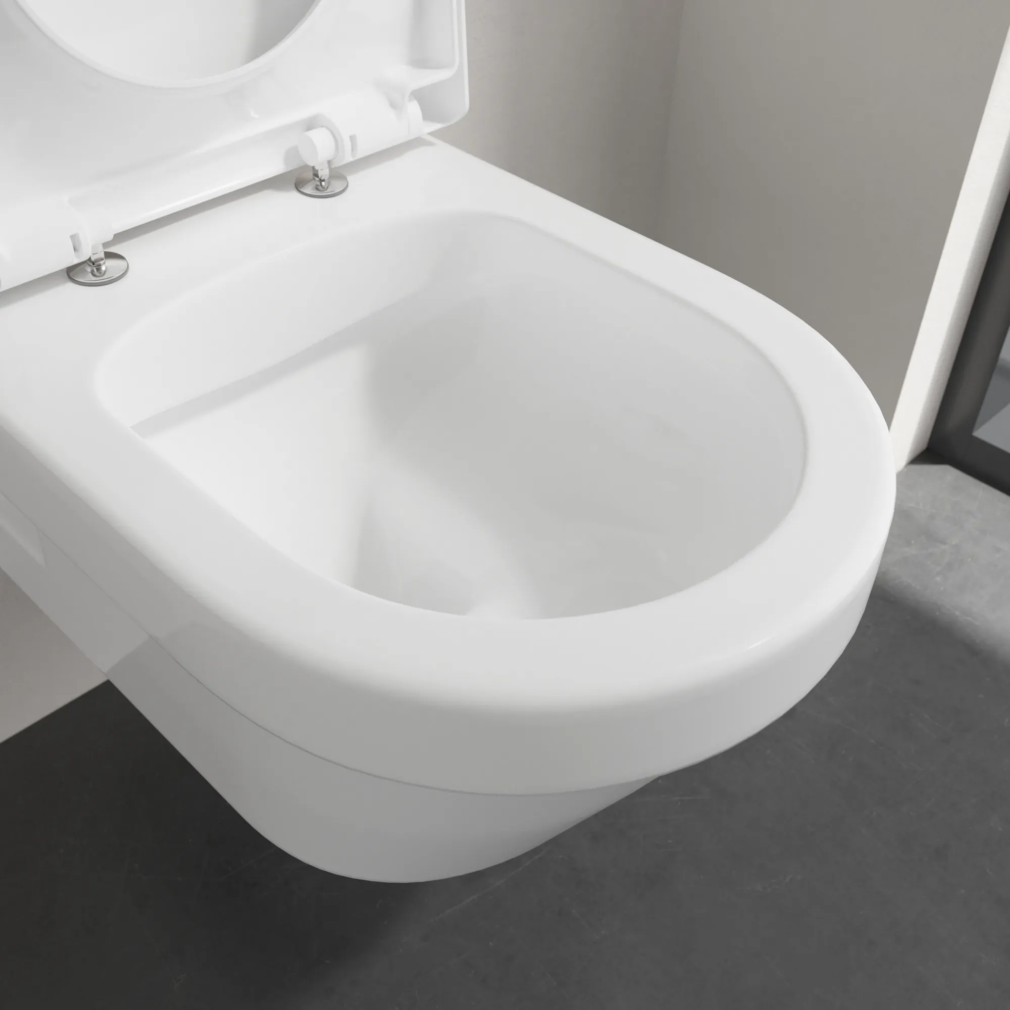 Wand-Tiefspül-WC DirectFlush „Architectura“ 37 × 33 × 53 cm  mit CeramicPlus