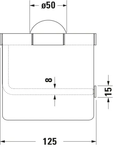 Duravit Toilettenpapierhalter inkl. Deckel „Starck T“ 12,5 × 8,3 × 13,1 cm in Befestigung sichtbar Duravit Toilettenpapierhalter inkl. Deckel „Starck T“ 12,5 × 8,3 × 13,1 cm in Befestigung sichtbar