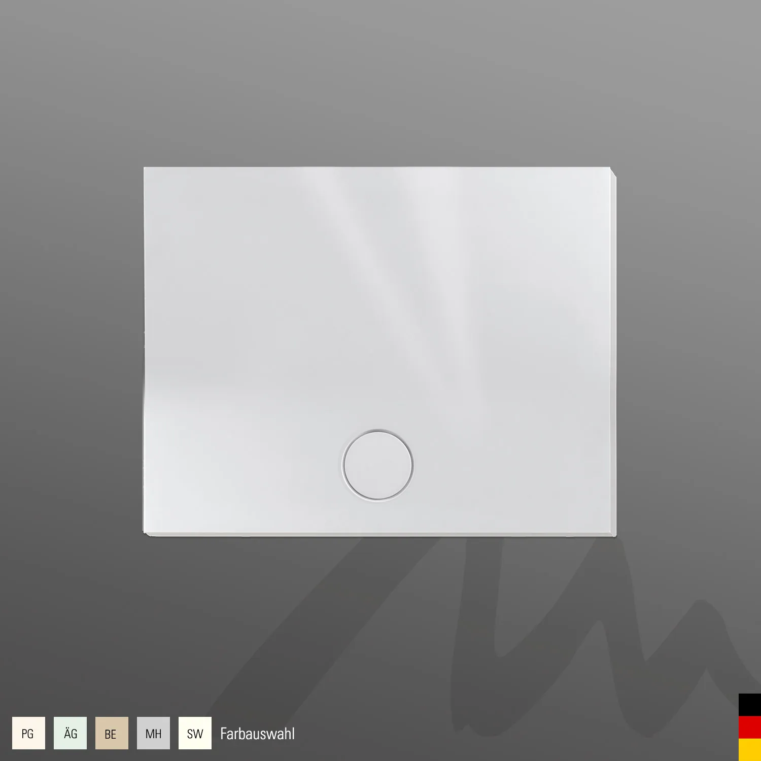 Mauersberger Duschwanne „davisi“ 1100 × 800 mm in Pergamon Mauersberger Duschwanne „davisi“ 1100 × 800 mm in Pergamon