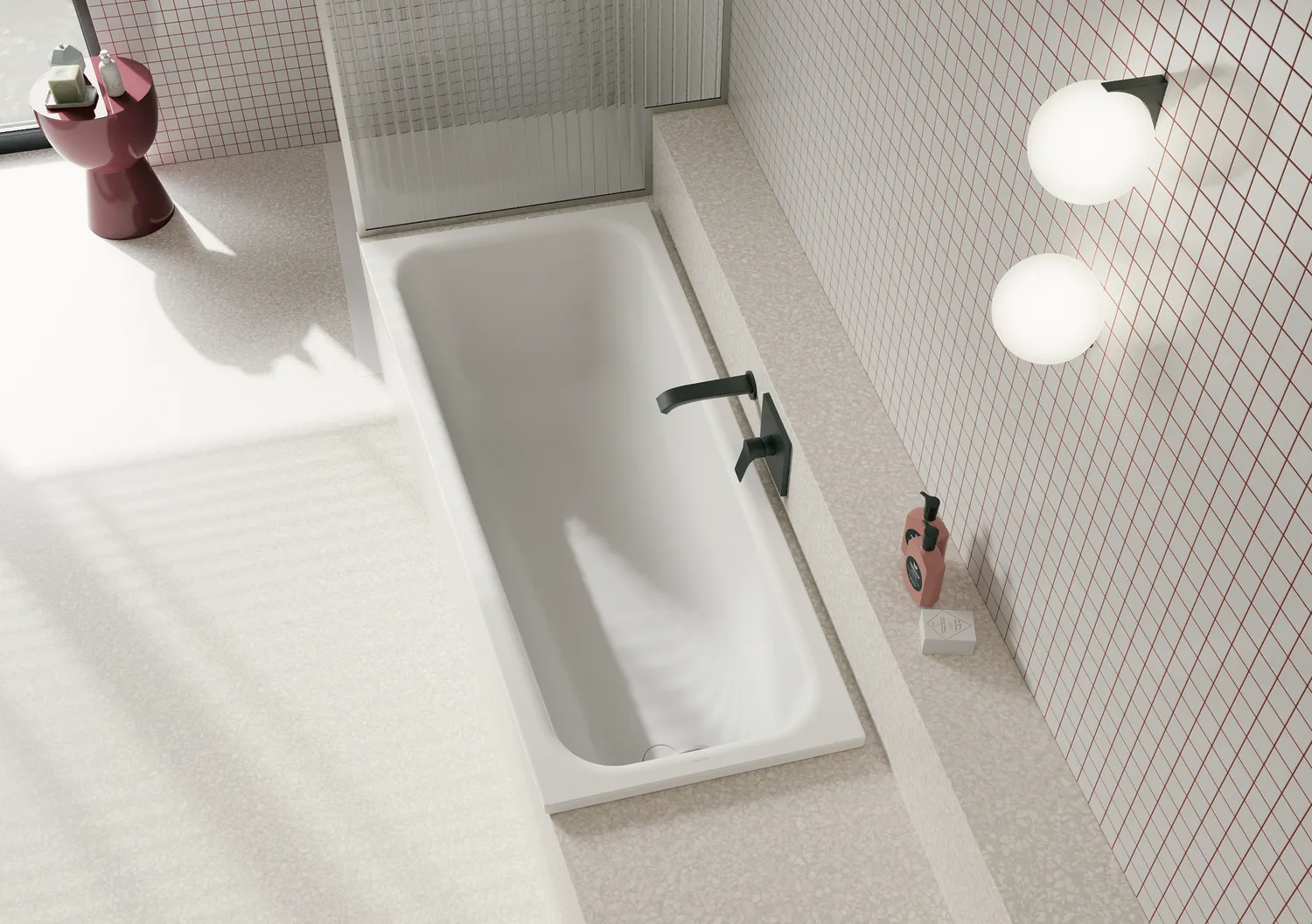 BetteSpace S Badewanne, links, Weiß, glasierter Titan-Stahl, 1700 x 750 mm, 30 mm Randhöhe, 1-Sitzer, Raumspar-Badewanne BetteSpace S Badewanne, links, Weiß, glasierter Titan-Stahl, 1700 x 750 mm, 30 mm Randhöhe, 1-Sitzer, Raumspar-Badewanne