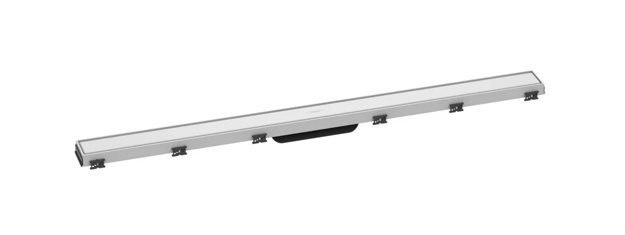 Hansgrohe RainDrain Match Duschrinne 1000 mm, höhenverstellbarer Rahmen, Edelstahl V2A, Mattweiß Hansgrohe RainDrain Match Duschrinne 1000 mm, höhenverstellbarer Rahmen, Edelstahl V2A, Mattweiß