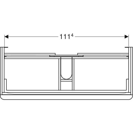 Geberit Waschtischunterschrank „Smyle“ Nussbaum hickory / Melamin Holzstruktur Geberit Waschtischunterschrank „Smyle“ Nussbaum hickory / Melamin Holzstruktur