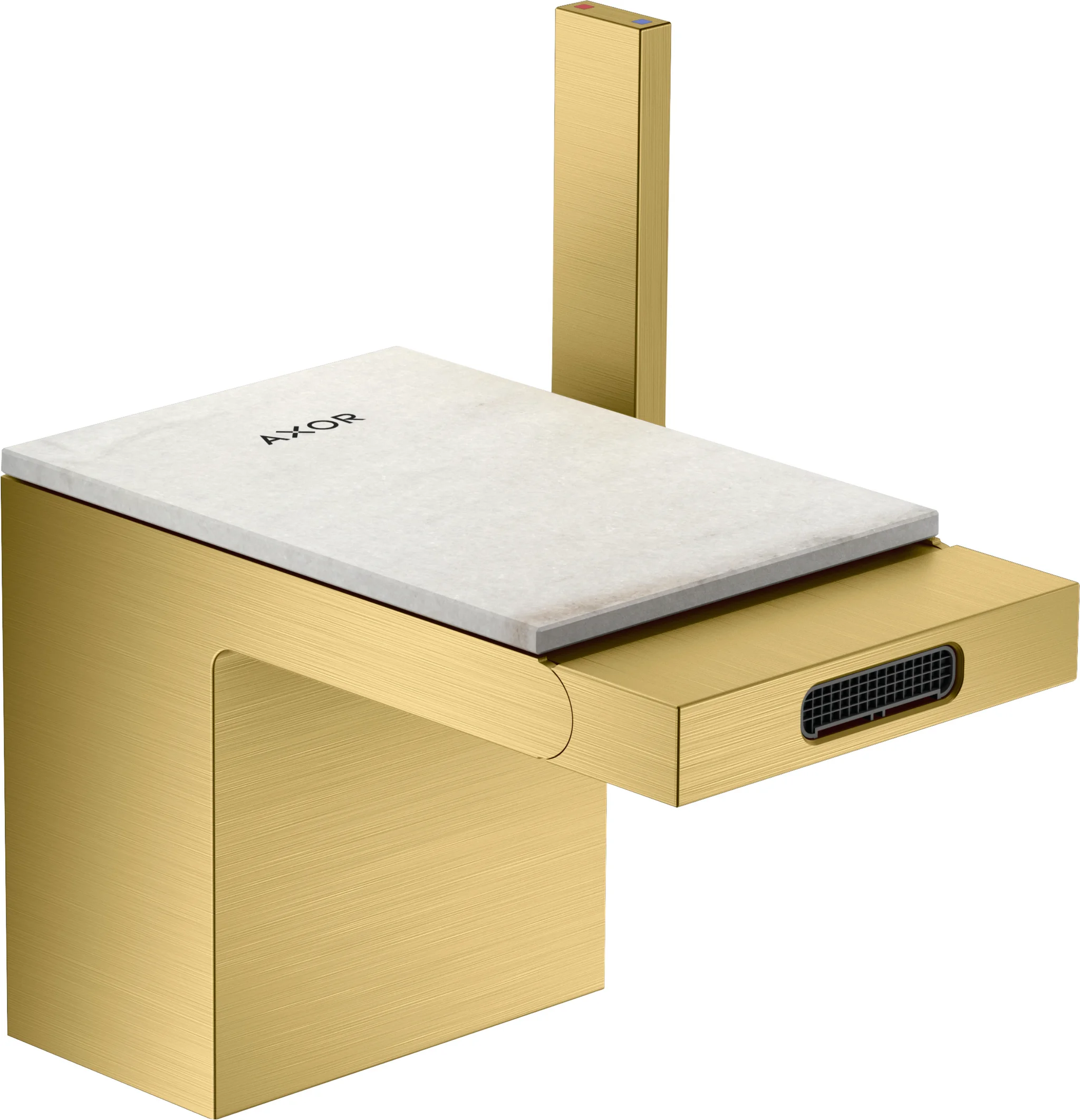 Hansgrohe AXOR MyEdition Platte 117 mm Marmor Lasa Covelano Vena Oro abnehmbar Hansgrohe AXOR MyEdition Platte 117 mm Marmor Lasa Covelano Vena Oro abnehmbar