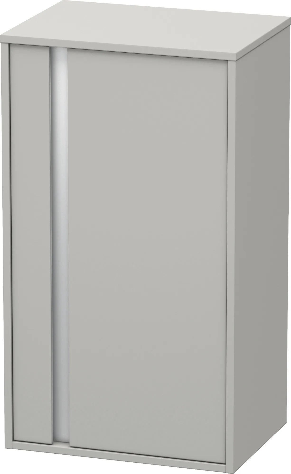 Duravit Halbhochschrank „Ketho“ 50 × 88 × 36 cm Betongrau Matt