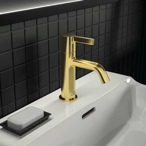 Ideal Standard Waschtischarmatur Joy Arm BC776A2, Ausladung 110mm, Brushed Gold Ideal Standard Waschtischarmatur Joy Arm BC776A2, Ausladung 110mm, Brushed Gold
