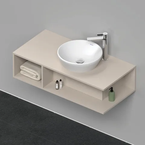 Duravit Waschtischunterschrank wandhängend „D-Neo“ 100 × 26 × 48 cm Taupe Matt