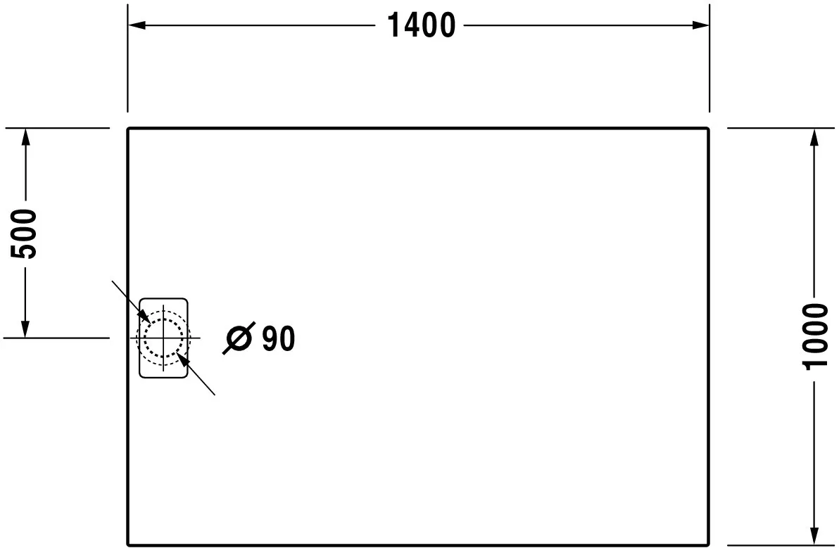 Duravit rechteck Duschwanne „Stonetto“ 140 × 100 cm in Weiß Matt Duravit rechteck Duschwanne „Stonetto“ 140 × 100 cm in Weiß Matt