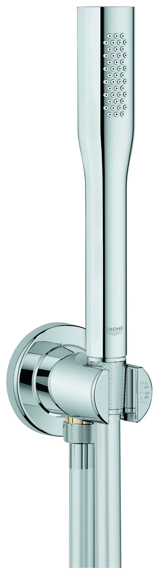 Wandhalterset Euphoria Cosmopolitan Stick 26404, 1 Strahlart, Wandanschlussbogen mit Wandbrausehalter, eigensicher, chrom Wandhalterset Euphoria Cosmopolitan Stick 26404, 1 Strahlart, Wandanschlussbogen mit Wandbrausehalter, eigensicher, chrom