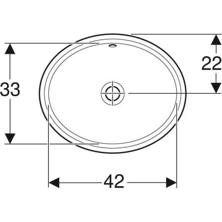 Unterbauwaschtisch „Variform“ 49,5 × 42 cm in weiß alpin Unterbauwaschtisch „Variform“ 49,5 × 42 cm in weiß alpin