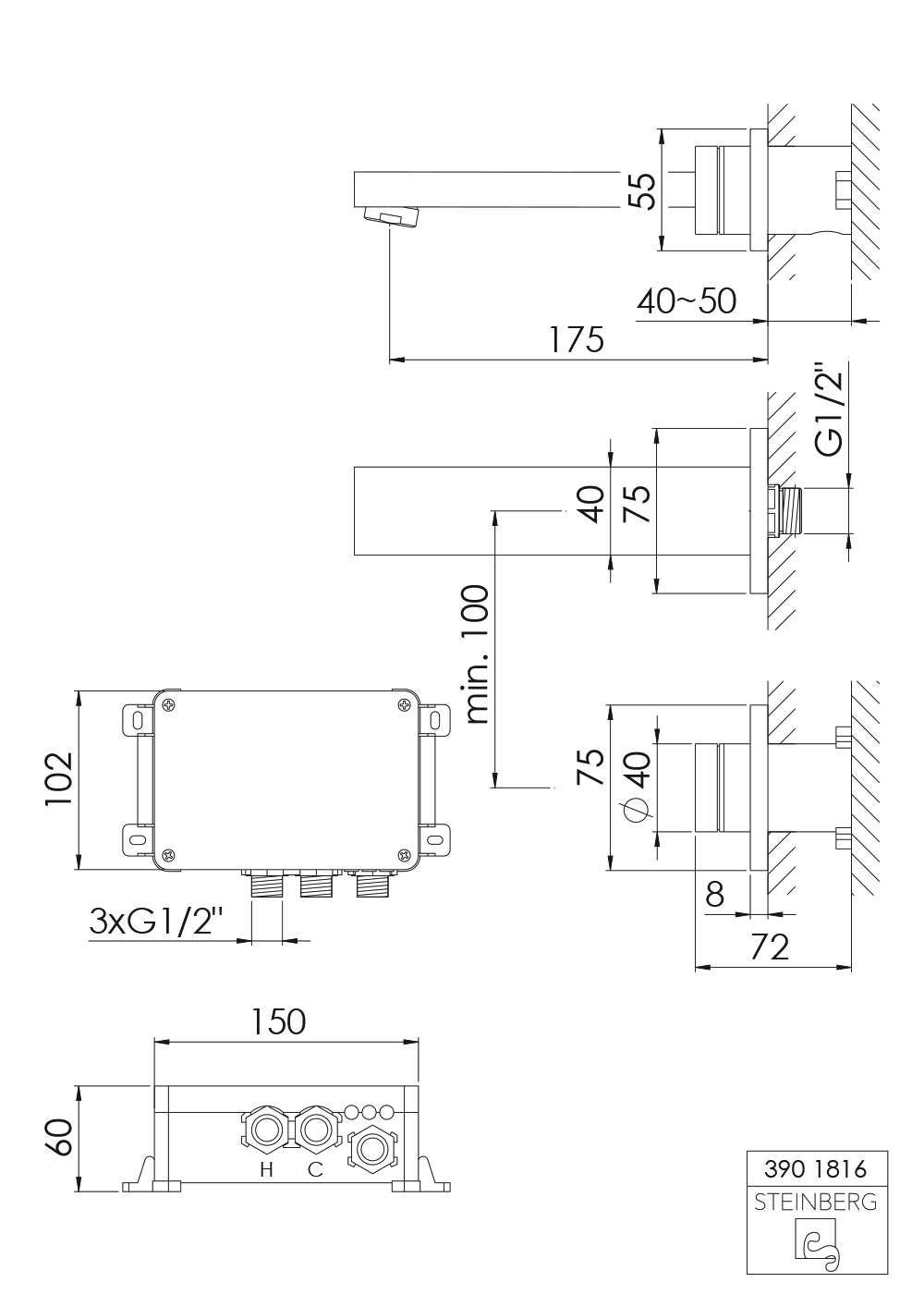 Steinberg Serie 390 Armatur Steinberg Serie 390 Armatur