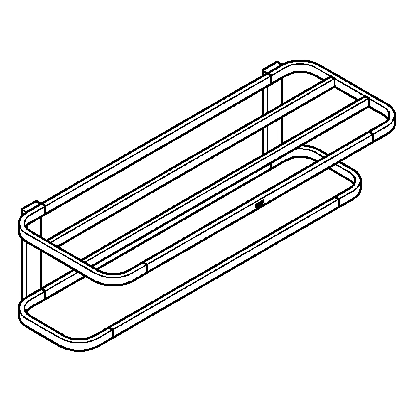Grohe Multi-Badetuchhalter Selection 596 mm in hard graphite gebürstet