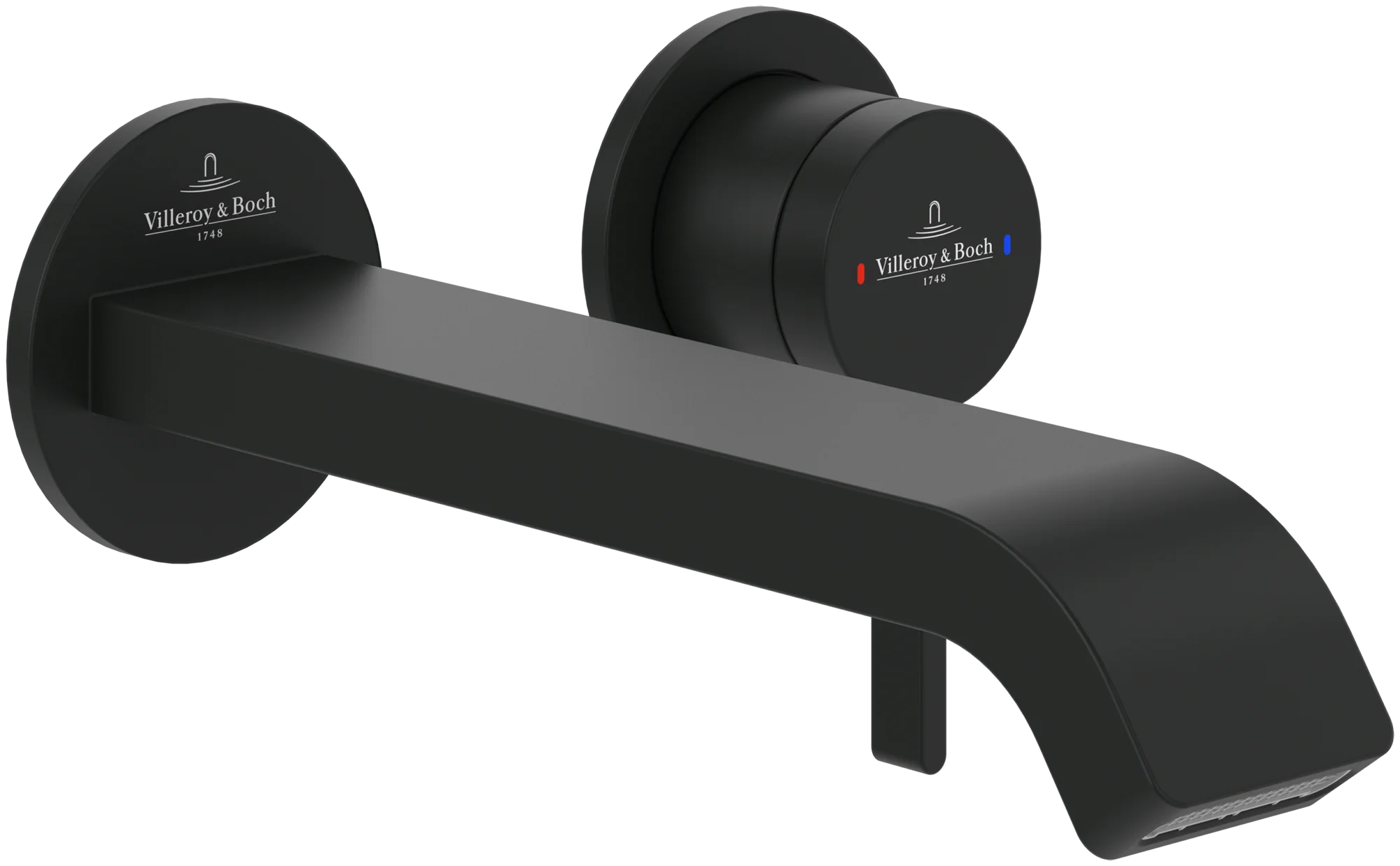 Villeroy & Boch Einhebel-Waschtischarmatur Dawn, 60x60x201 mm, Matt Black, AirPlus, SmartPressure, Wandmontage Villeroy & Boch Einhebel-Waschtischarmatur Dawn, 60x60x201 mm, Matt Black, AirPlus, SmartPressure, Wandmontage