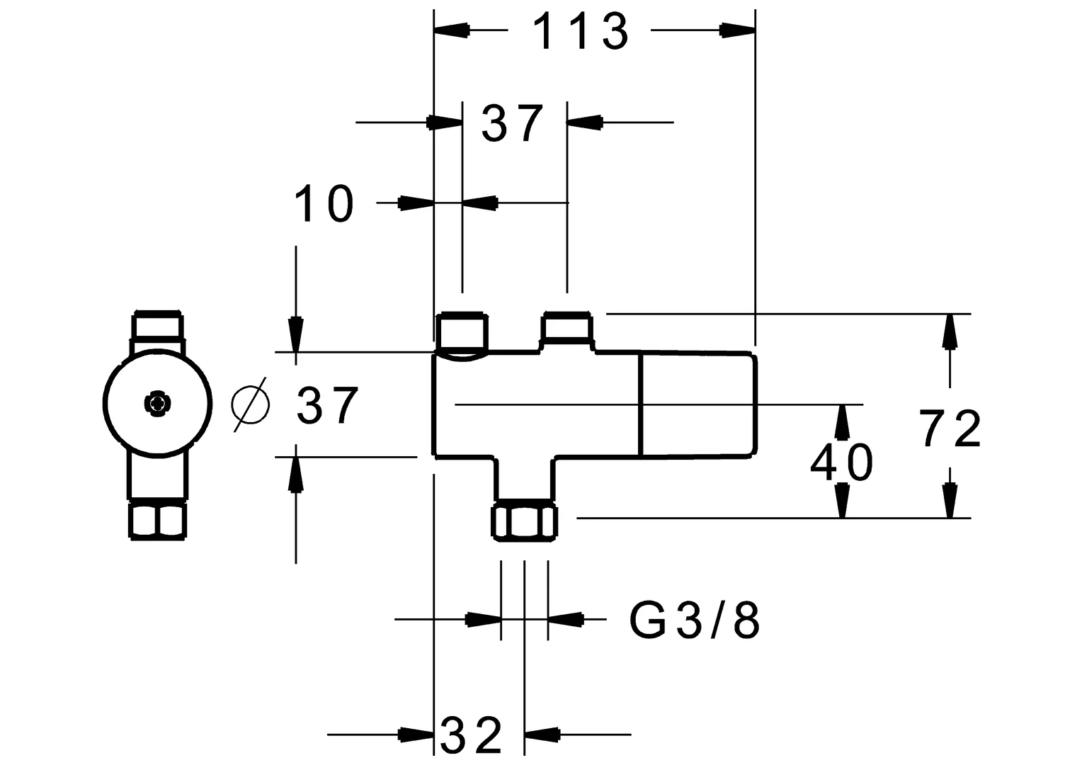 HansaMINIMAT Sicherheits-Thermostat Vormischer Chrom HansaMINIMAT Sicherheits-Thermostat Vormischer Chrom