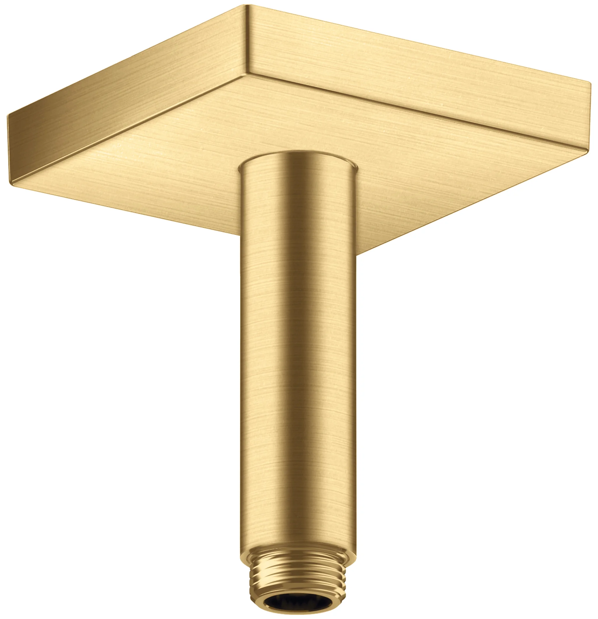Hansgrohe AXOR ShowerSolutions Deckenanschluss 100 mm eckig Brushed Gold Optic Aufputzmontage Messing G 1/2 Hansgrohe AXOR ShowerSolutions Deckenanschluss 100 mm eckig Brushed Gold Optic Aufputzmontage Messing G 1/2