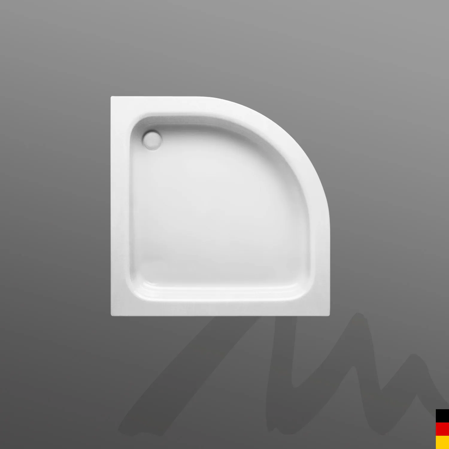 Mauersberger aphylla Acryl-Duschwanne aphylla 80 Flach mit Acrylschürze, Farbe: weiß