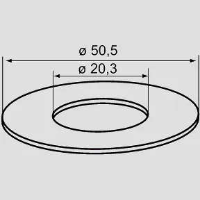 SANIT Dichtring 20,3x50,5x2,8 UP-Spülkasten 8cm SANIT Dichtring 20,3x50,5x2,8 UP-Spülkasten 8cm