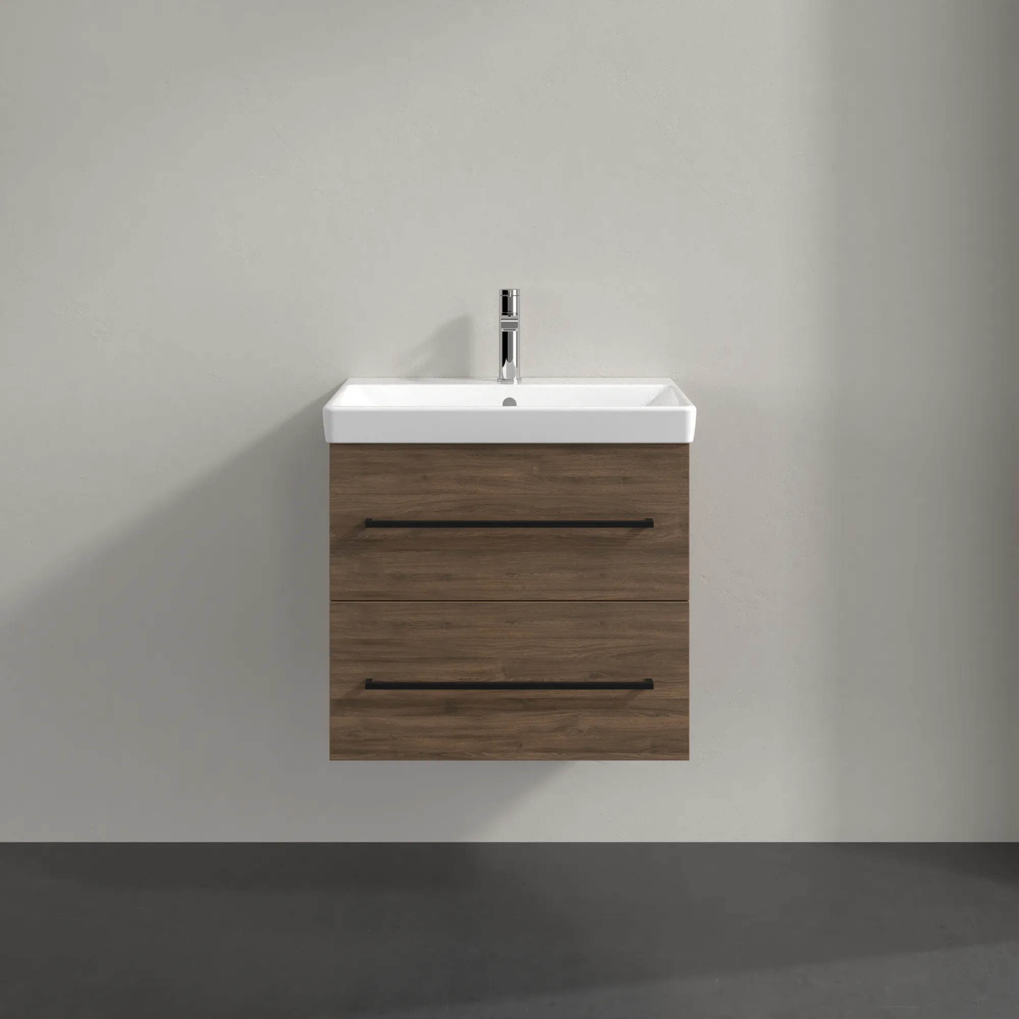 Villeroy & Boch Waschbeckenunterschrank Avento, Arizona Oak, 576x514x450 mm, Eckig, 2 Auszüge, SoftClosing