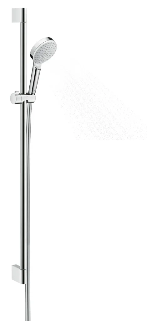 Hansgrohe Crometta Brausenset 1jet EcoSmart, 9 l/min, Unica 900 mm, weiß/chrom Hansgrohe Crometta Brausenset 1jet EcoSmart, 9 l/min, Unica 900 mm, weiß/chrom