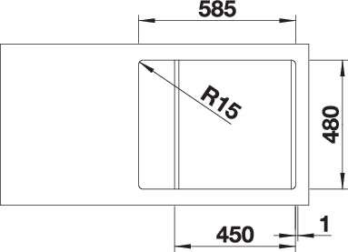 BLANCO LEMIS 45 S-IF Mini BLANCO LEMIS 45 S-IF Mini