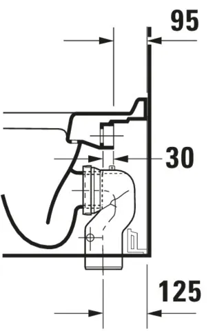 Stand-Tiefspül-WC „Starck 3“ 36 × 43 × 56 cm Stand-Tiefspül-WC „Starck 3“ 36 × 43 × 56 cm