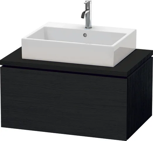 Duravit Waschtischunterschrank wandhängend „L-Cube“ 82 × 40 × 54,7 cm Eiche Schwarz