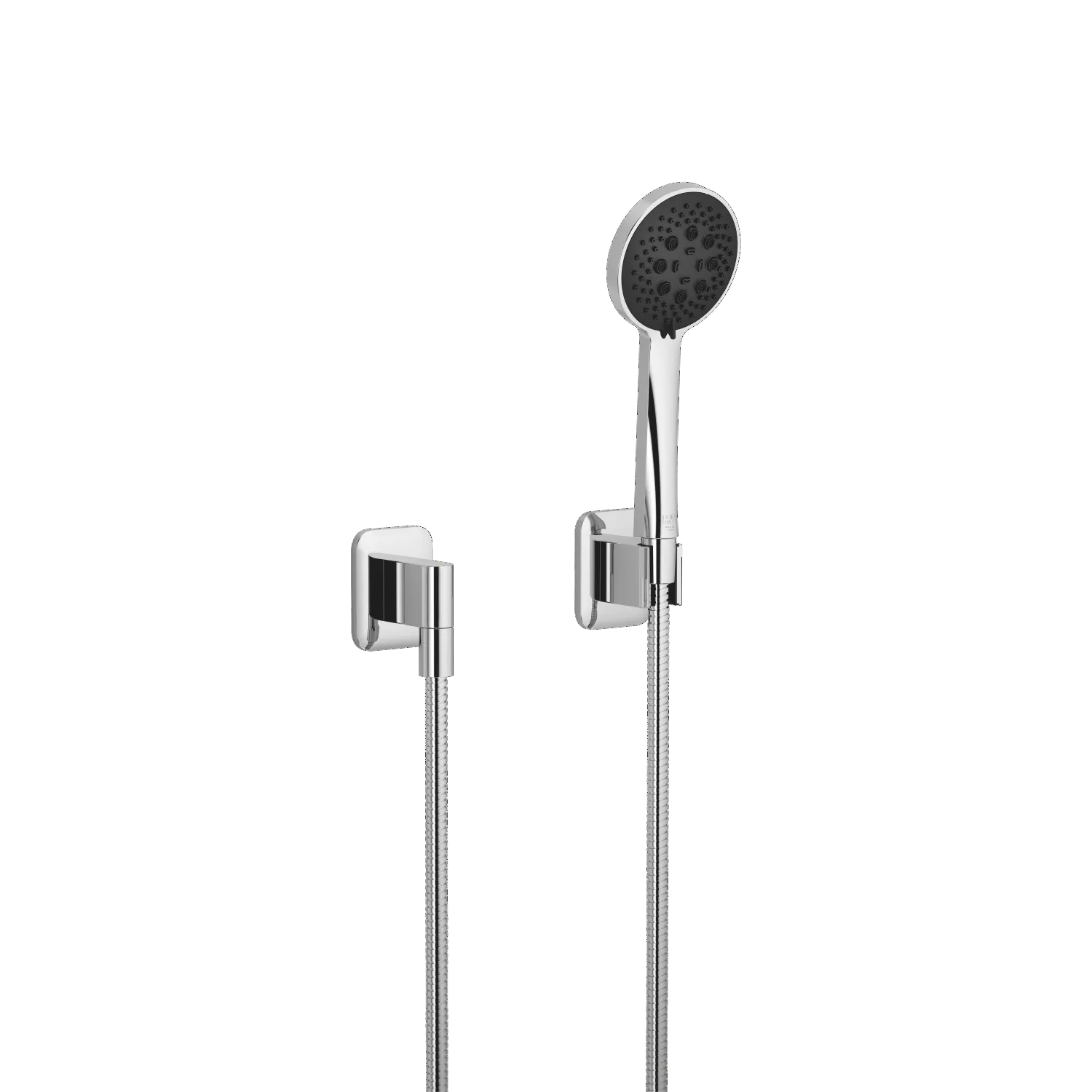 Schlauchbrausegarnitur mit Einzelrosetten LISSÉ Chrom 27803845 Schlauchbrausegarnitur mit Einzelrosetten LISSÉ Chrom 27803845