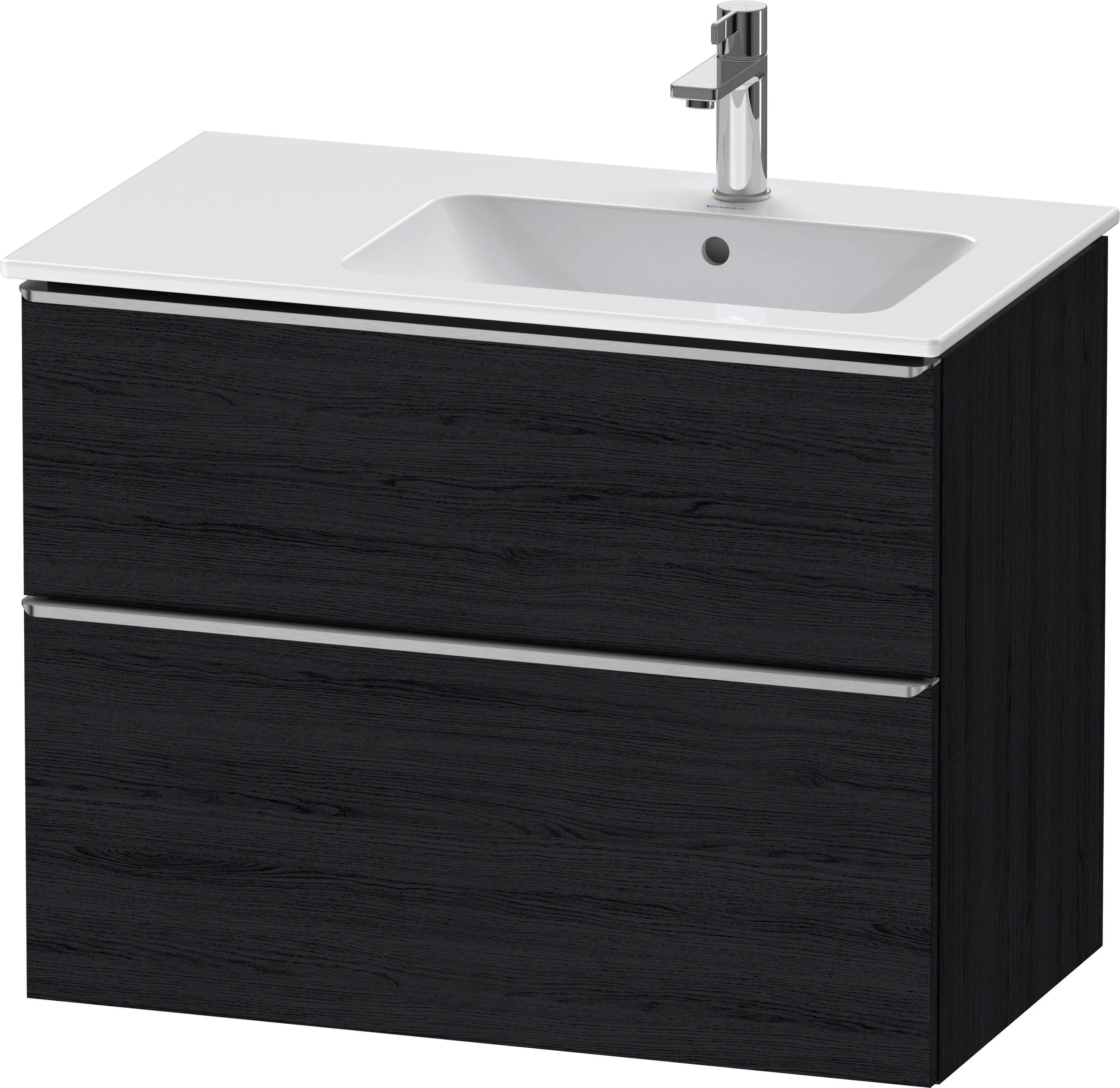 Duravit Waschtischunterschrank wandhängend „D-Neo“ 81 × 62,5 × 46,2 cm in Eiche Schwarz Duravit Waschtischunterschrank wandhängend „D-Neo“ 81 × 62,5 × 46,2 cm in Eiche Schwarz