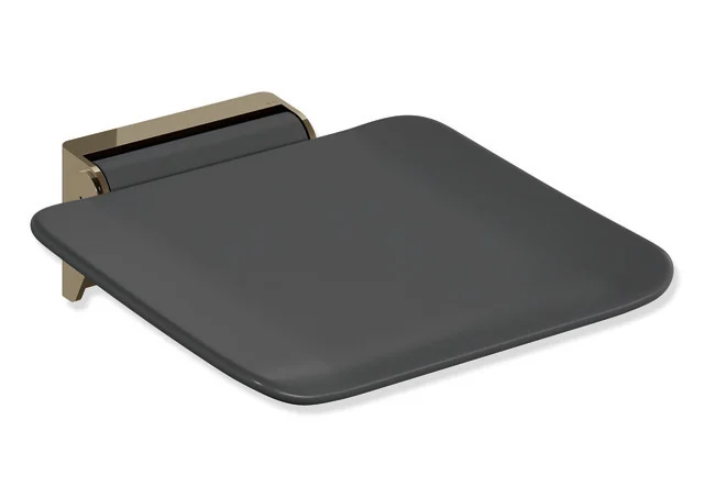 HEWI Klappsitz System 900, PVD, Bronze glänzend, 350x415 mm, Sitzfläche 350x340 mm
