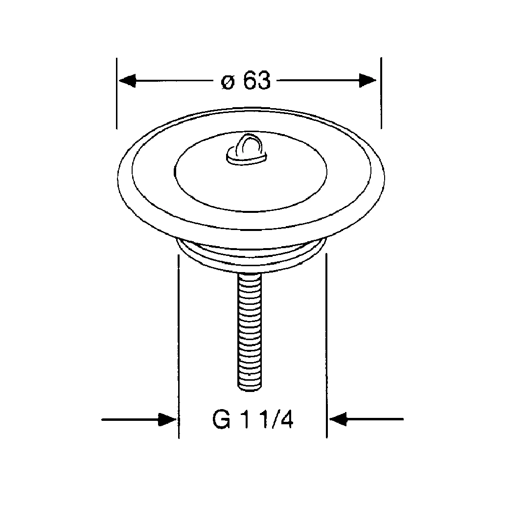 WTu.BidetSifon Uni.Stopfenvent. ohneKettenhalter chromnickelstahl WTu.BidetSifon Uni.Stopfenvent. ohneKettenhalter chromnickelstahl
