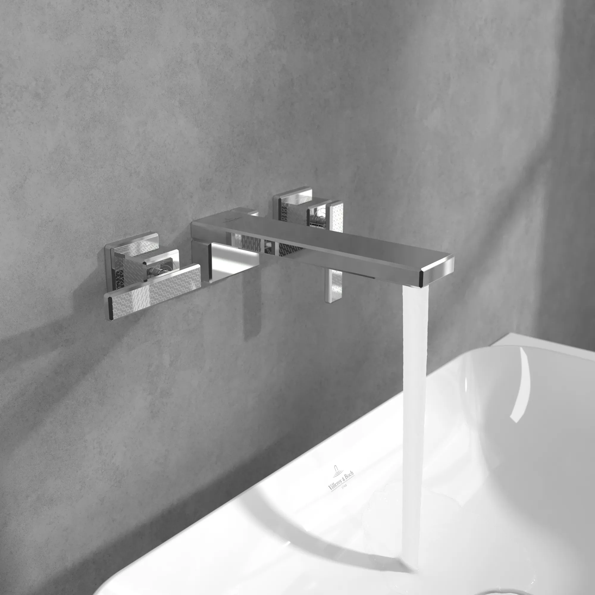 Zweihand-Waschtischarmatur „Mettlach“ 21,5 cm in Chrom Zweihand-Waschtischarmatur „Mettlach“ 21,5 cm in Chrom