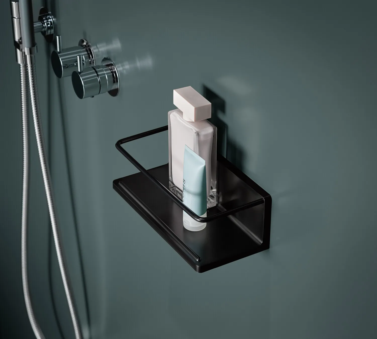 round Wandkorb mit Bügel weiß/chrom round Wandkorb mit Bügel weiß/chrom