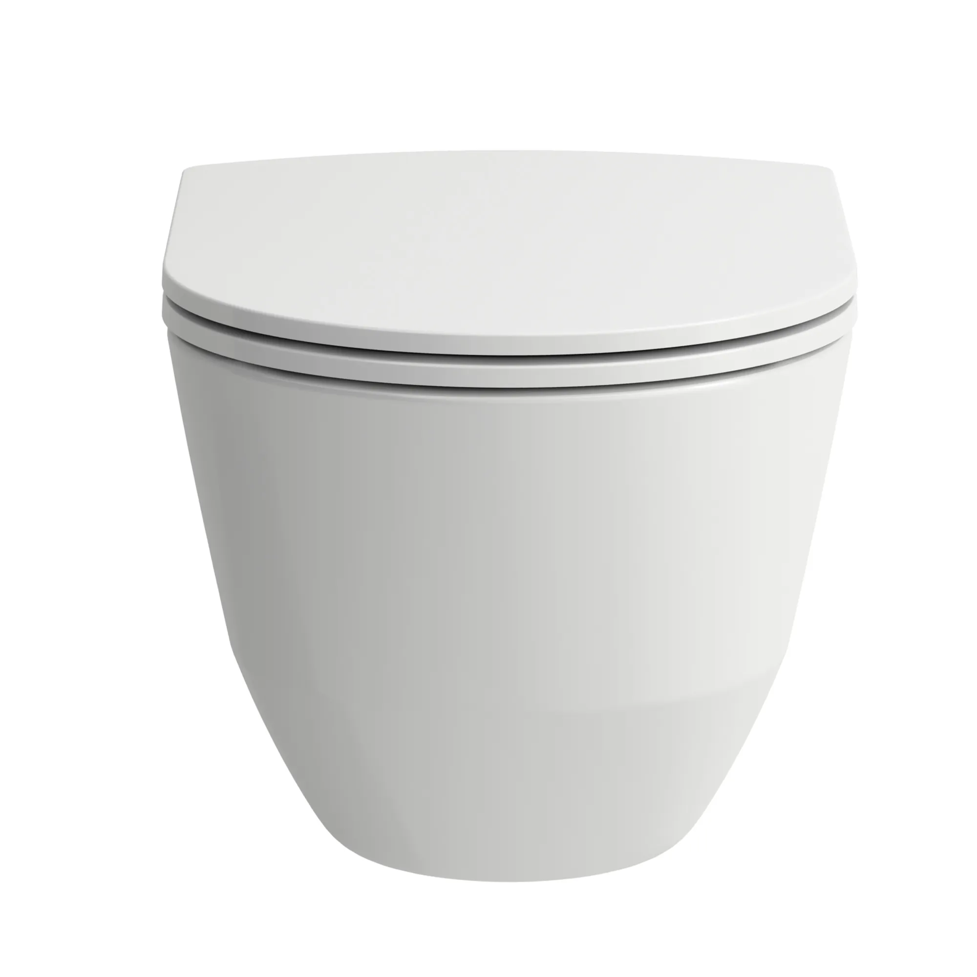 Tiefspül-WC wandhängend+Sitz PRO Pack 490x360 spülrandlos Ausführung kurz (kompakt) verdeckte Befestigung, weiß, bestehend aus H8209650000001 Wand-WC und H8989660000001 WC-Sitz SLIM mit Absenkautomatik