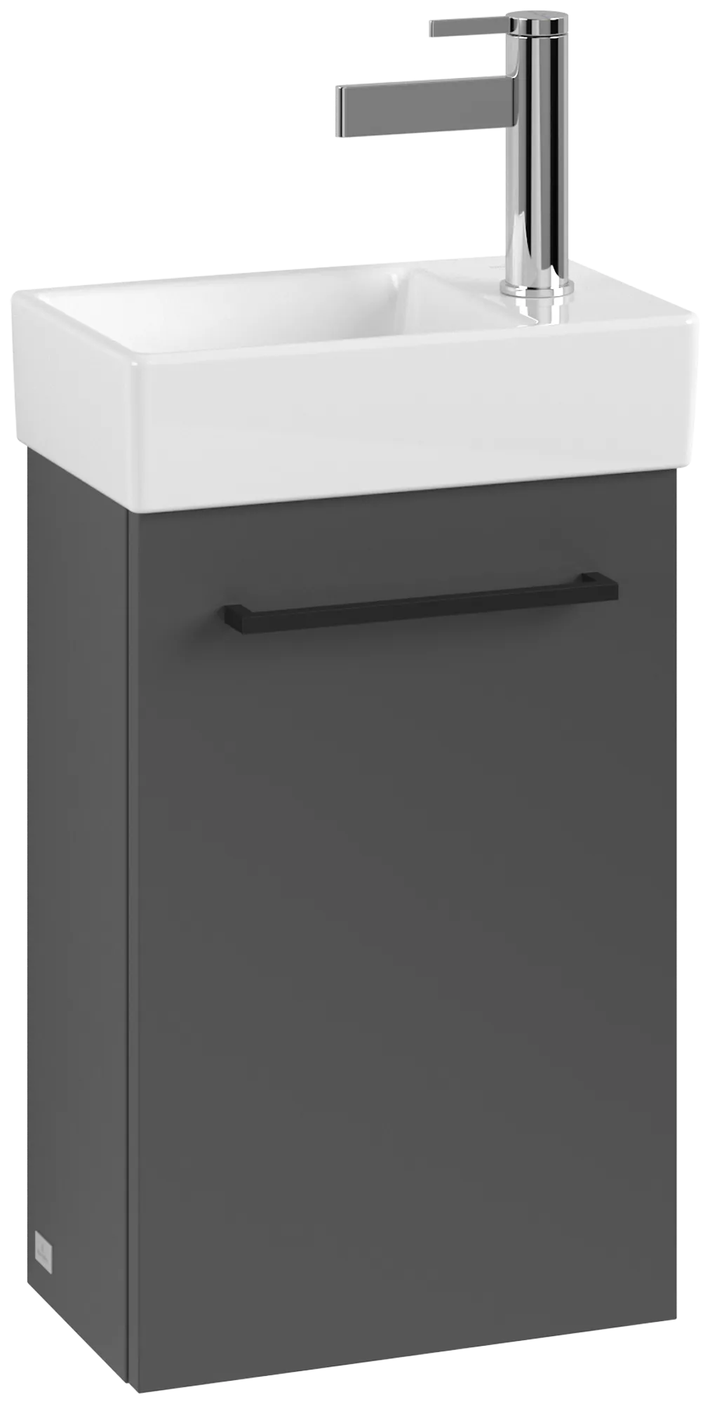 Villeroy & Boch Waschtischunterschrank mit Tür „Avento“ für Schrankwaschtisch 340 × 514 × 202 mm Graphite, Anschlag rechts, Soft Closing, 1 Tür Villeroy & Boch Waschtischunterschrank mit Tür „Avento“ für Schrankwaschtisch 340 × 514 × 202 mm Graphite, Anschlag rechts, Soft Closing, 1 Tür