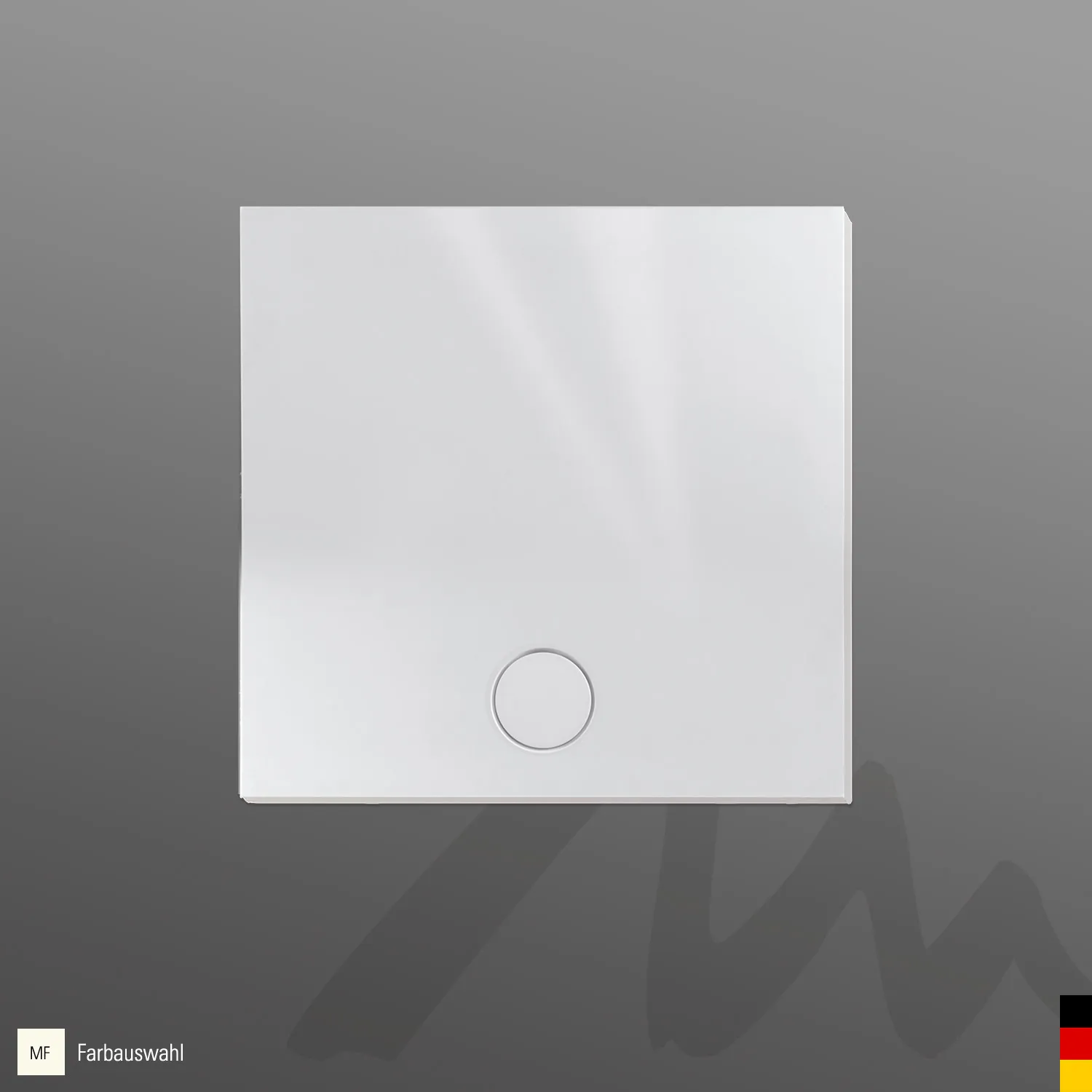 Mauersberger Duschwanne „davisi“ 900 × 900 mm in Reinweiß (matt)