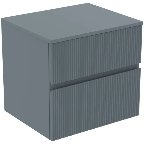 Ideal Standard Waschtischunterschrank „Finesse“ 60,2 × 55,8 × 50,5 cm Aschblau matt