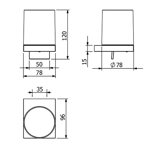 Kludi VELA C Glas-Seifenspender Stainless Brushed Nickel PVD Kludi VELA C Glas-Seifenspender Stainless Brushed Nickel PVD