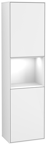 Villeroy & Boch Hochschrank „Finion“ 41,8 × 151,6 cm 2 Türen, Anschlag: links, inkl. Beleuchtung in Anschlag links