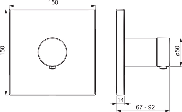 HansaVAROX Wannen- und Brausearmatur Wandmontage Chrom HansaVAROX Wannen- und Brausearmatur Wandmontage Chrom