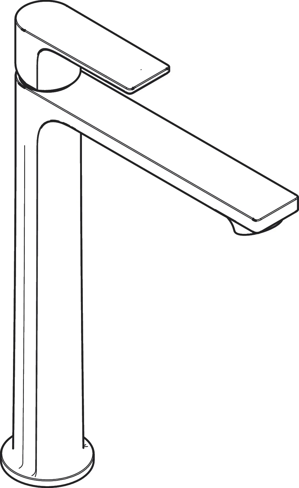 Waschtischmischer Rebris E 240 CoolStart o.Zugstange chrom