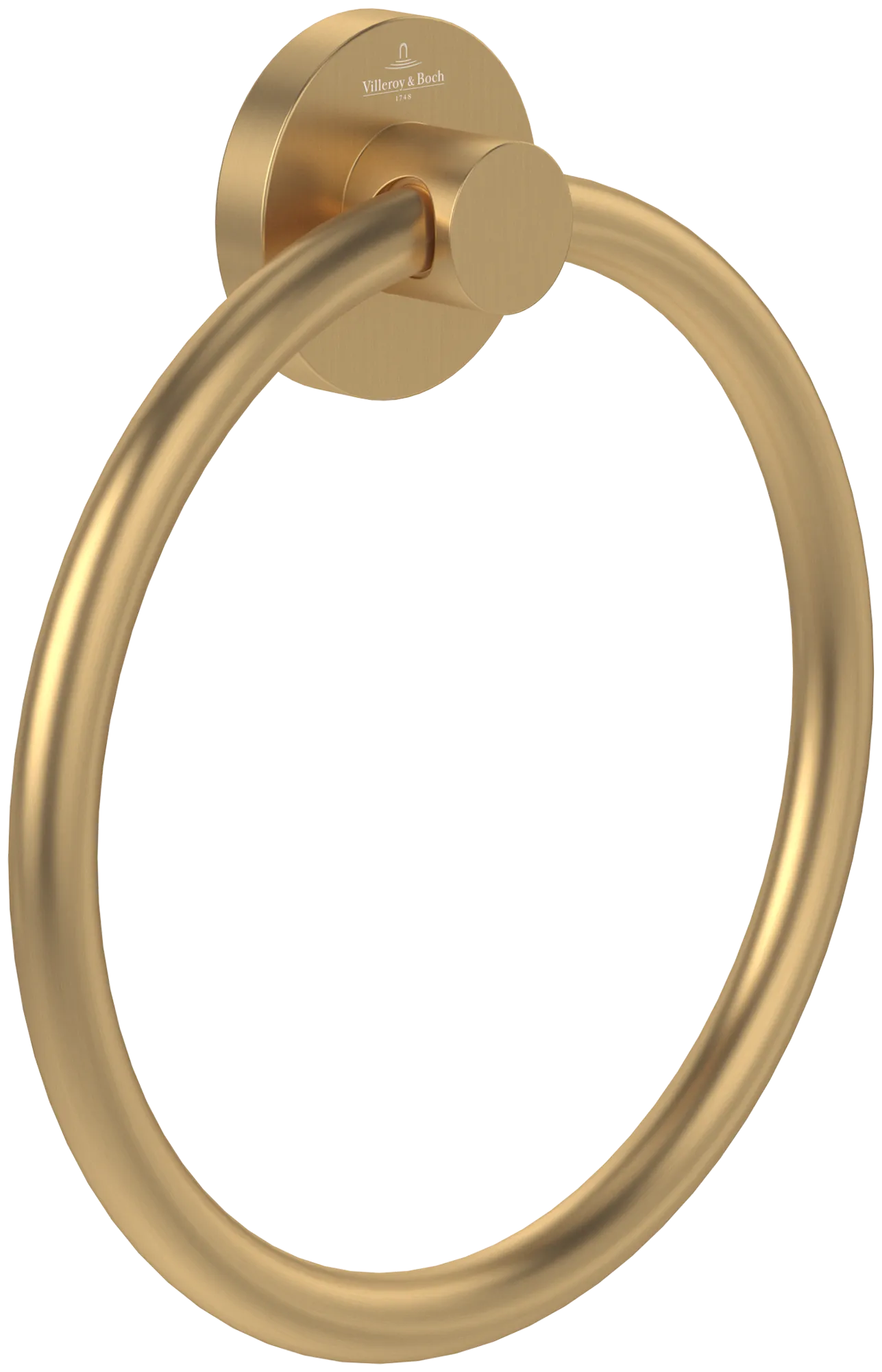 Villeroy & Boch Handtuchhalter Elements - Tender, Brushed Gold, 185 mm Höhe, 164 x 32 mm, Wandmontage