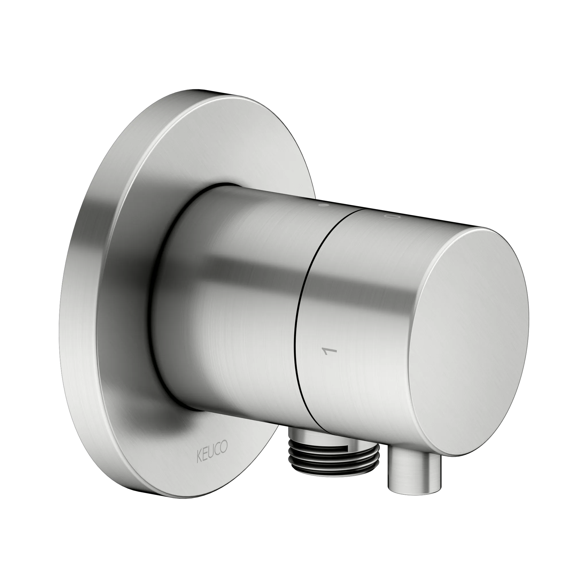 KEUCO IXMO Ab- und Umstellventil Unterputz für 2 Verbraucher mit Schlauchanschluss IXMO Comfort, rund Edelstahl-finish KEUCO IXMO Ab- und Umstellventil Unterputz für 2 Verbraucher mit Schlauchanschluss IXMO Comfort, rund Edelstahl-finish