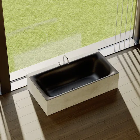 Bette BetteLux Badewanne Rechteck Lux Ägis Plus, 1700x750 mm, 8 mm Falzrand, glasierter Titan-Stahl, 2-Sitzer, Einbau, inkl. Antidröhn-Matten