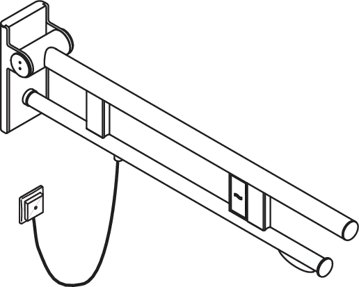 HEWI Stützklappgriff „System 900“ HEWI Stützklappgriff „System 900“