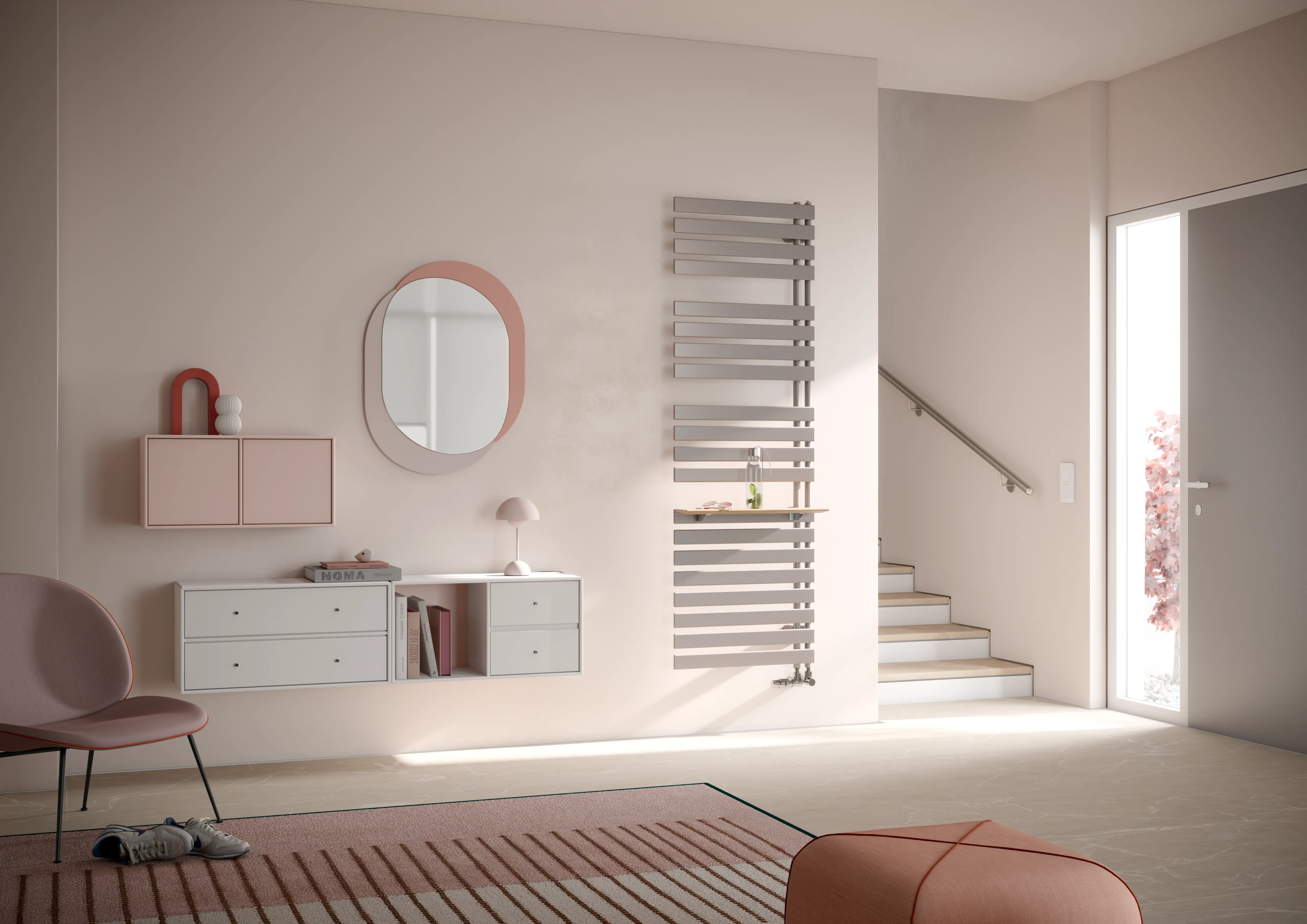 Kermi Design-Heizkörper „Credo® Half® flat“ 45 × 100 cm in Farbkonzept Kermi Design-Heizkörper „Credo® Half® flat“ 45 × 100 cm in Farbkonzept