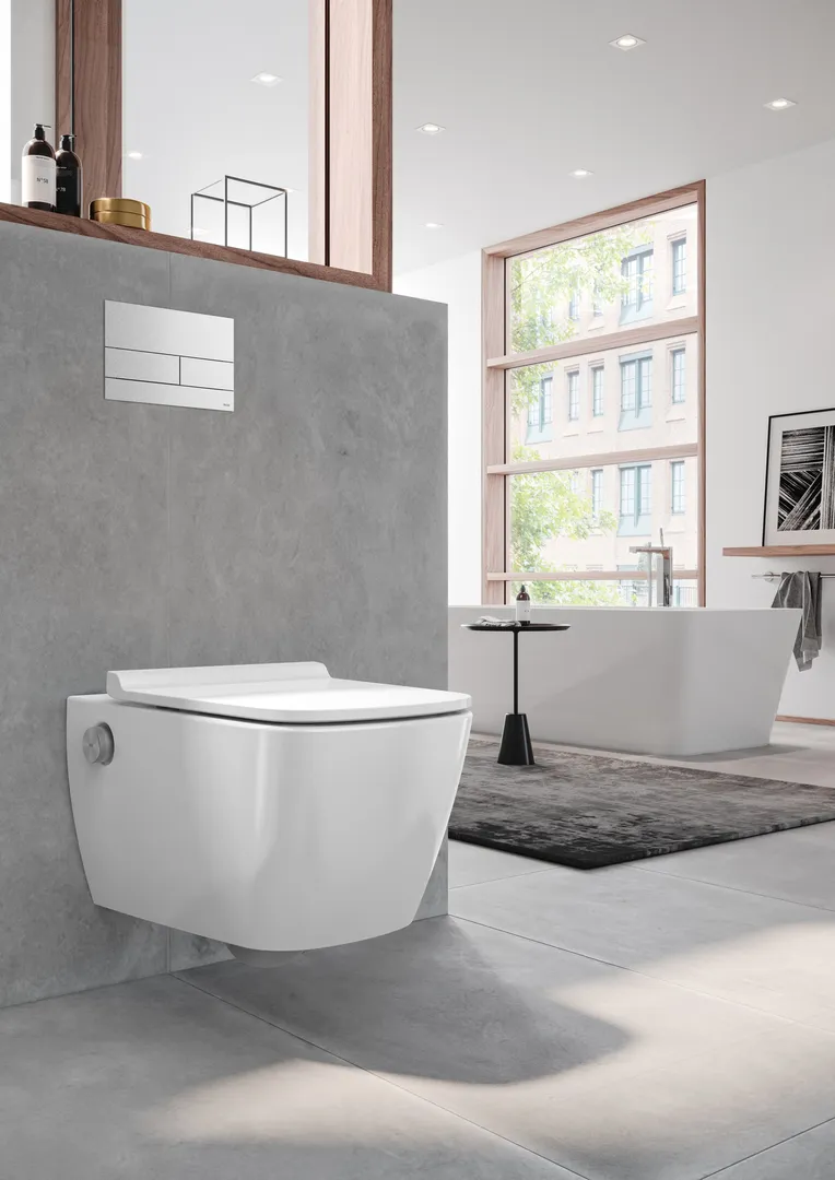 TECE Dusch-WC „neo“, Befestigung verdeckt, ohne Spülrand