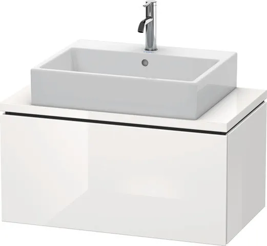 Duravit Waschtischunterschrank wandhängend „L-Cube“ 82 × 40 × 47,7 cm Weiß Hochglanz
