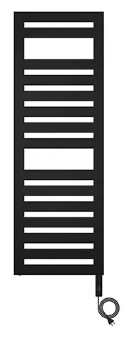 Zehnder Design-Elektroheizkörper „Metropolitan Spa“ 50 × 175 cm in Traffic Black (RAL 9017) Zehnder Design-Elektroheizkörper „Metropolitan Spa“ 50 × 175 cm in Traffic Black (RAL 9017)