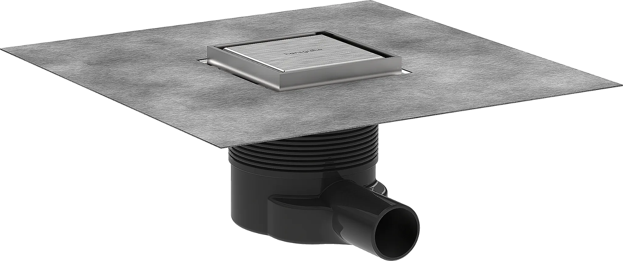 Hansgrohe RainDrain Brilliance Komplettset Punktablauf 100⁄100 rückseitig befliesbar, Edelstahl gebürstet Hansgrohe RainDrain Brilliance Komplettset Punktablauf 100⁄100 rückseitig befliesbar, Edelstahl gebürstet