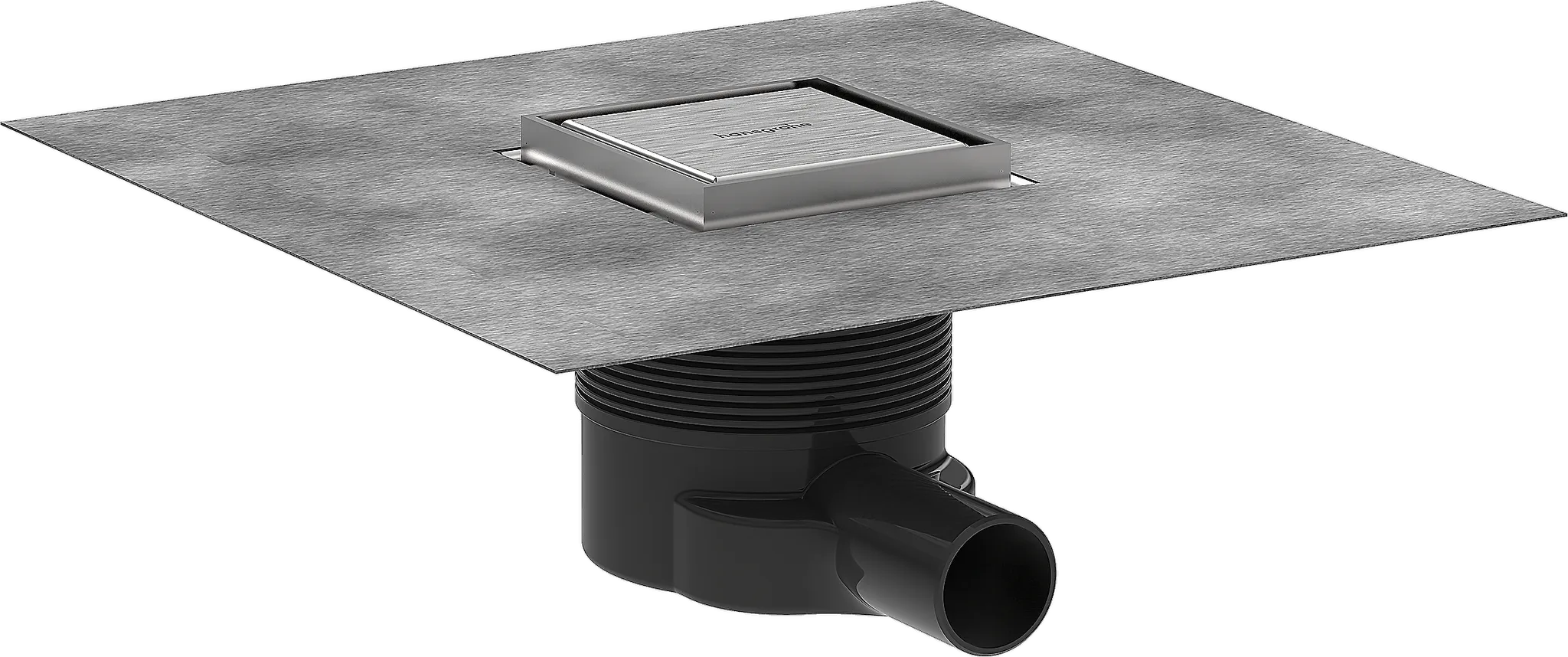 Hansgrohe RainDrain Brilliance Komplettset Punktablauf 100⁄100 rückseitig befliesbar, Edelstahl gebürstet Hansgrohe RainDrain Brilliance Komplettset Punktablauf 100⁄100 rückseitig befliesbar, Edelstahl gebürstet