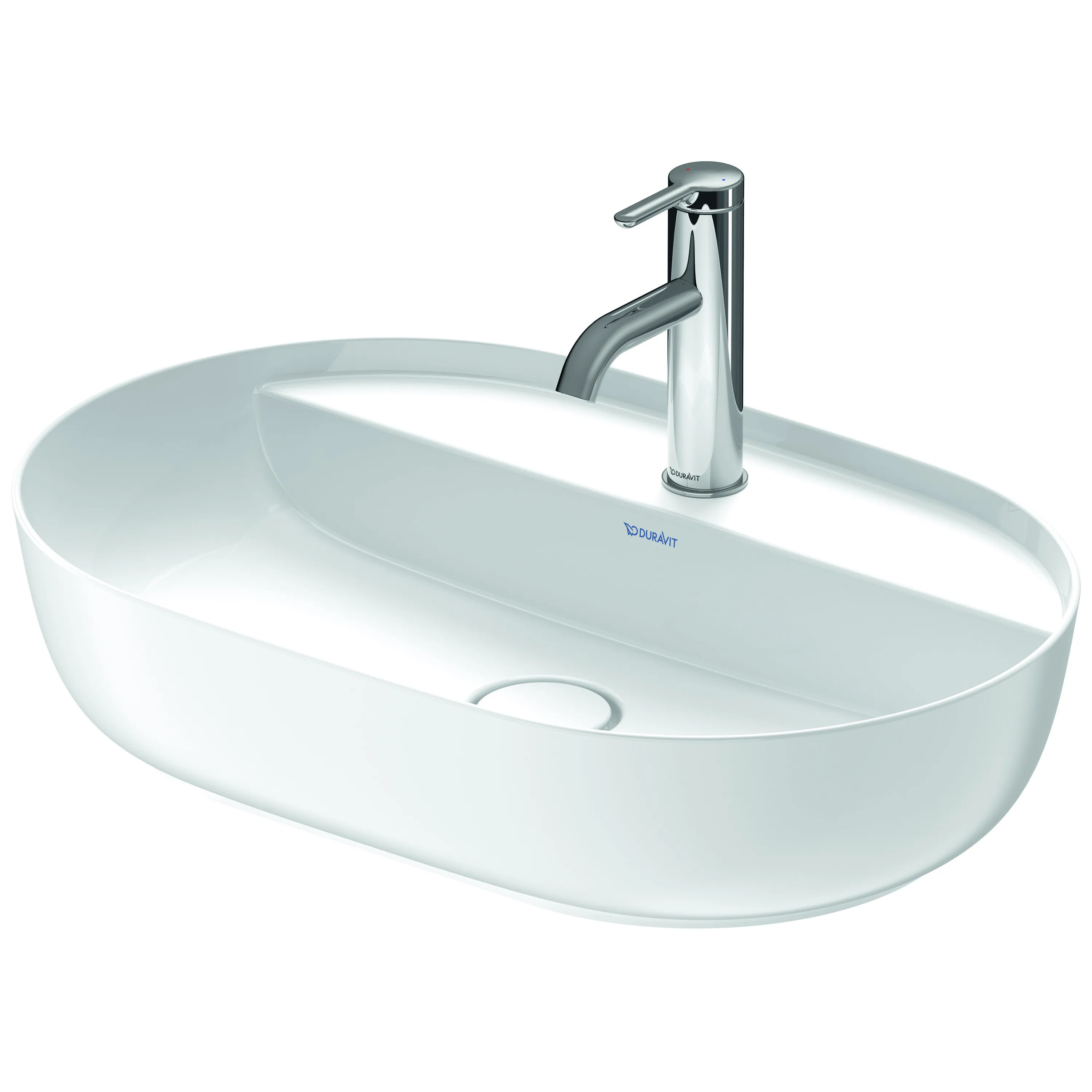 Aufsatzwaschtisch „Luv“, ohne Überlauf, Hahnlochposition mittig Aufsatzwaschtisch „Luv“, ohne Überlauf, Hahnlochposition mittig